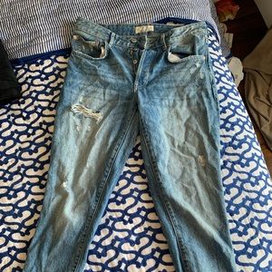 Size 27 free people distressed jeans